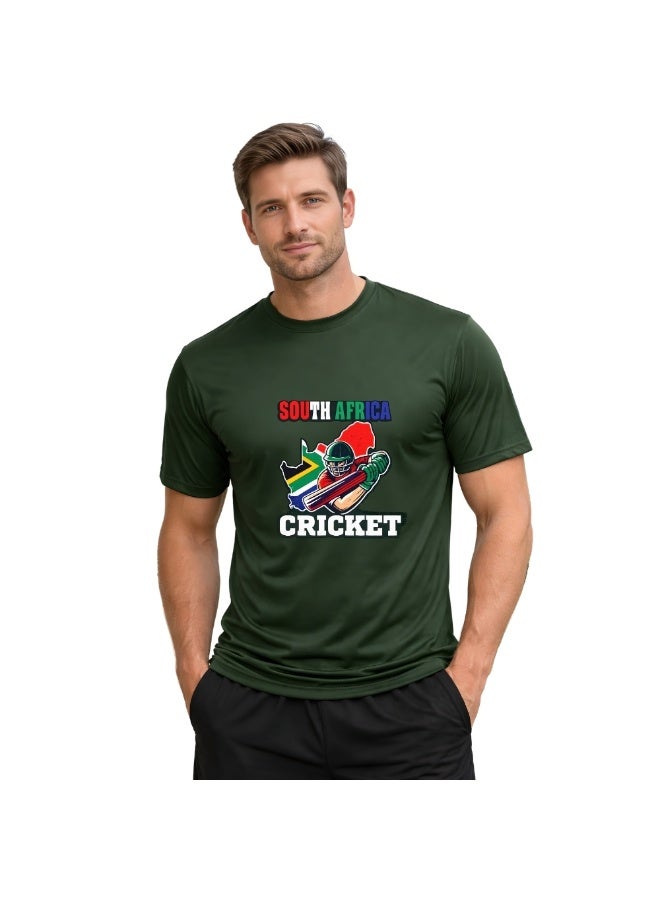 PRINTSHOP4ME South Africa Jersey T-Shirt For Adults-Unisex South Africa Printed Dry-Fit Sports Jersey T-Shirt-Ideal South Africa Jersey T-Shirt For Matches And Sports Enthusiasts - Image 1